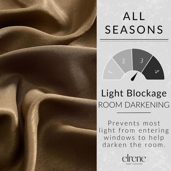 NWT Elrene Home Fashions Darkening Rod Pocket Window Panel Gold Yellow 52x84 - Picture 5 of 12